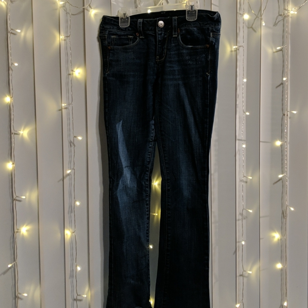 American eagle dark denim size 4